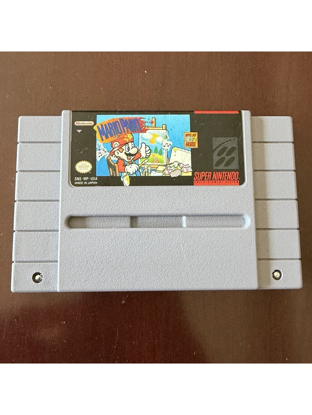 Mario Paint SNES Super Nintendo 1992 Authentic Tested Working Cartridge Only